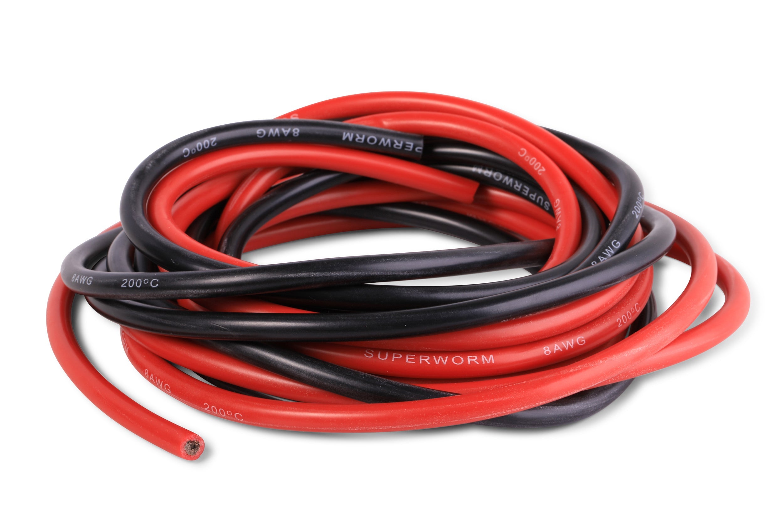 Superworm Silicone Flexible Copper Wire 8 Gauge
