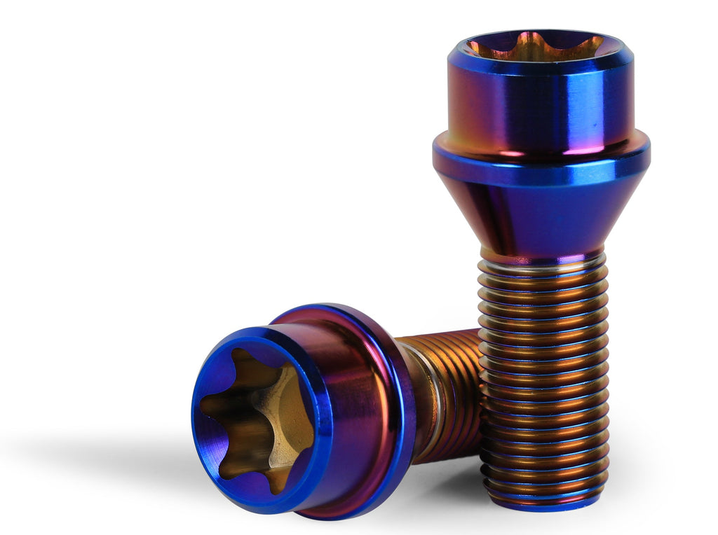 14x1.5 Titanium Lug Bolts 28mm 32mm 33mm 35mm 38mm 43mm 45mm Shank Cone Seat