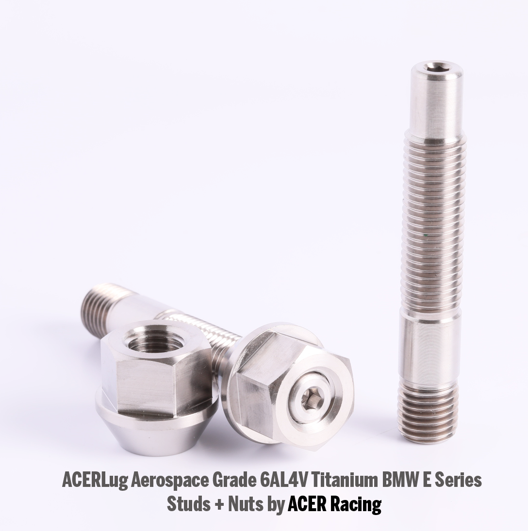 BMW  E Series E30 E36 E46 E90 E91 E92 E93 75mm 90mm Titanium Studs by ACER Racing