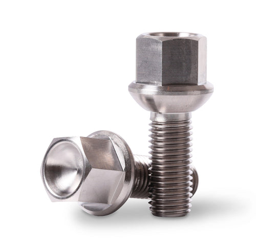 12x1.5 Titanium Mercedes Benz Ball Seat Lug Bolts 28mm 40mm 50mm Thread 20 pcs M12x1.5x28 M12x1.5x40 M12x1.5x50